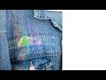 Sashiko Japanese Visible Mending on a Jean Jacket