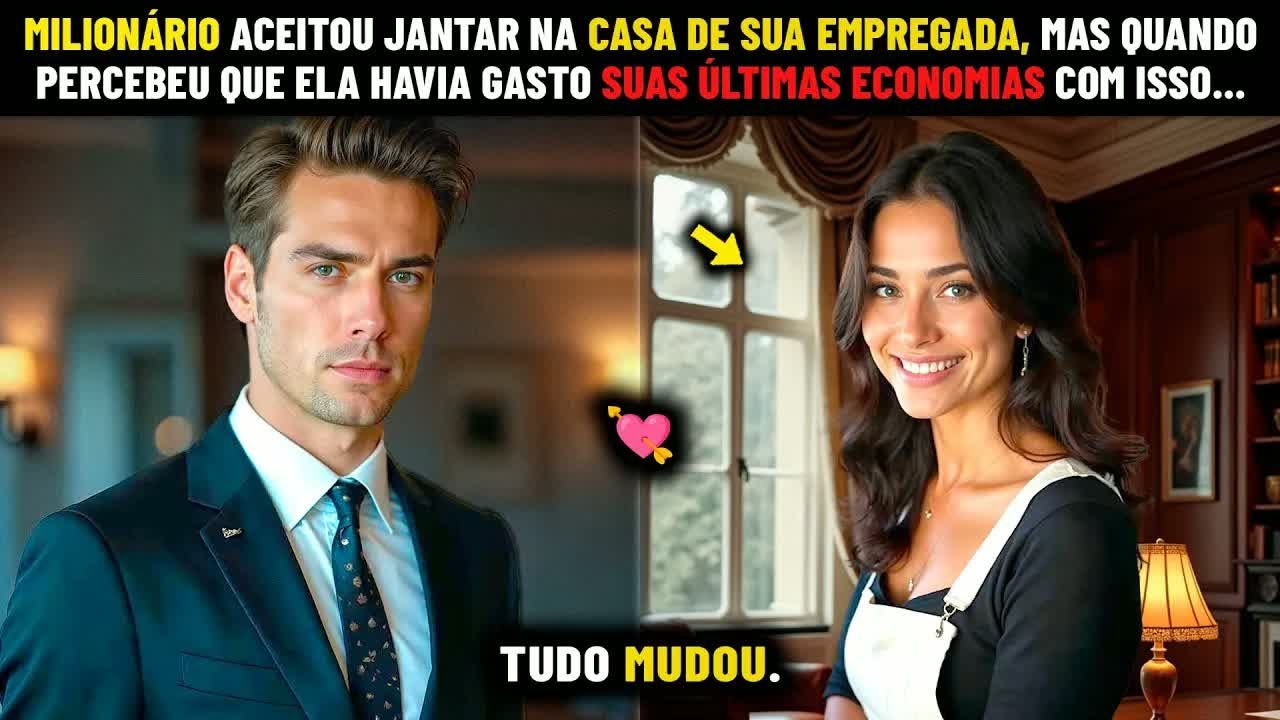UM MILIONÁRIO JANTOU NA CASA DA EMPREGADA… E DESCOBRIU QUE ELA GASTOU TUDO PARA IMPRESSIONÁ-LO....