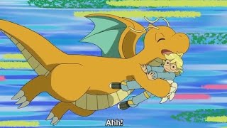 Ash Dragonite with Clemont English Sub HD | pokemon journey