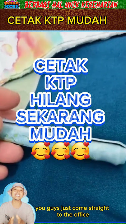🤣BIKIN KTP SEKARANG SUDAH MUDAH 😎