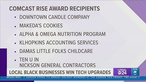 Seven Memphis businesses to get help through Comcast RISE program