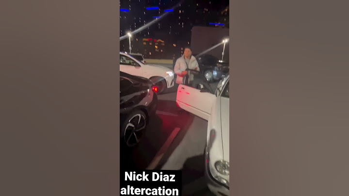 Nick Diaz in a Vegas altercation due to an alleged car accident with a local rapper. #ufc #mma
