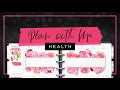 My Think Pink Planner Challenge Theme :: Plan with Me in a Happy Planner Fitness Health Layout