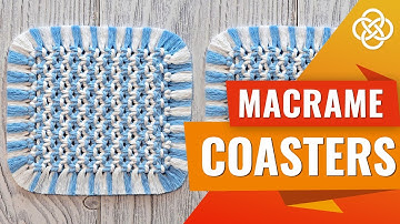 Easy macrame coasters tutorial | Macrame Coasters DIY | Macrame coasters for beginners