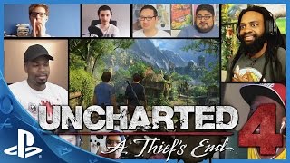 UNCHARTED 4 - Story Trailer/PS4 - BIG REACTIONS MASHUP (12 Best Reactions)