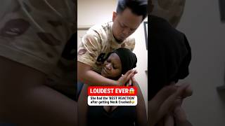 Her Neck NEVER cracked this LOUD!😱 #chiropractic #backpain #neckpain #trending