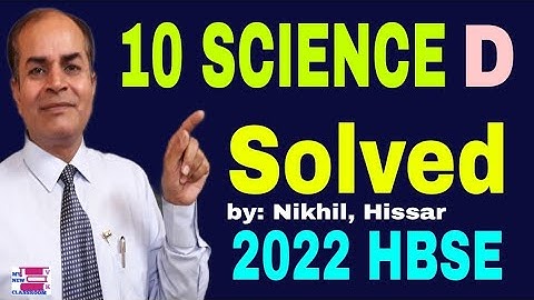 solved question Paper Science class 10 set D hbse 2022 by vijay kumar