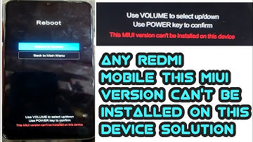 All REDMI This MIUI version Can