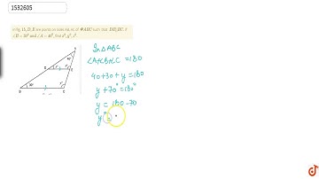 In fig. `15 , D , E` are points on sides AB, AC of ` A B C` such that `D E||B Cdot` if `/_B=30^0...