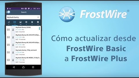 Cómo actualizar desde FrostWire Basic a FrostWire Plus