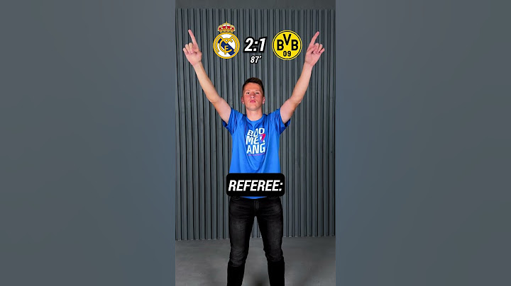 Der Schiedsrichter ist der 12. Spieler von Real Madrid!😅