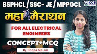 BSPHCL TG-III 2024/SSC JE/MPPGCL || For all Electrical Engineers | By Deepa Ma'am