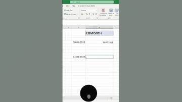 EOMONTH In Excel | #shorts #exceltricks #exceltips #msexcel #eomonth
