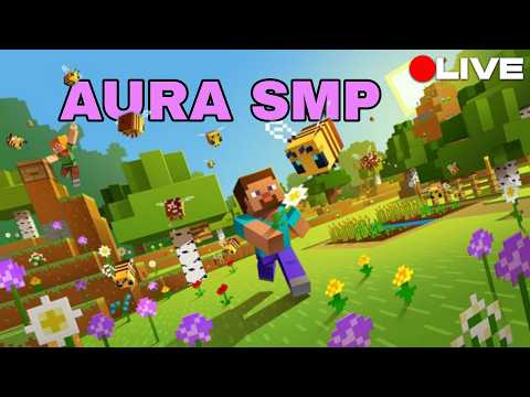 Minecraft New AURA📈 SMP Java+Pe  New Beginning Let's Gooo... Live 🛑