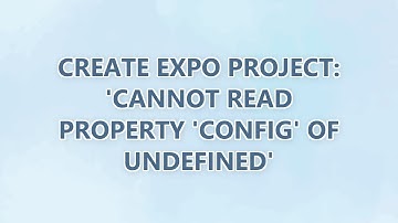 Create Expo Project: 