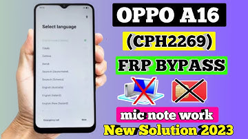 Oppo A16 FRP Bypass | New Trick 2023 | Oppo (CPH2269) Google Account Bypass Without Pc 2023