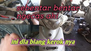 bukan kiprock bukan sepul, ini penyebab aki selalu tekor motor mio