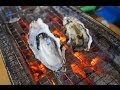 カキ小屋 宇品、広島の牡蠣を炭火焼きで！