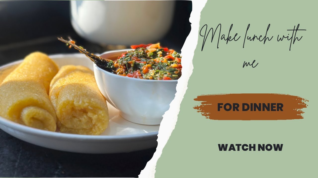 How to make Eba and vegetable soup - YouTube