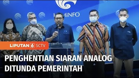 Kominfo Menunda Diberlakukannya Penghentian Siaran Analog Switch Off di Jabodetabek | Liputan 6