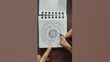 Ornate Mandala Drawing Process #ornate #mandaladrawing #mandalaart #mandalaforbeginners #zentangle
