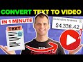 How to convert text to using ai in 1 minute