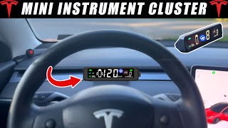 NEW Mini Instrument Cluster HUD Display Upgrade For Tesla Model 3/Y 2023 #teslamodely #tesla