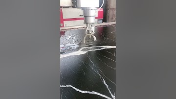 Black Quartz Five-axis cutting of quartz countertops