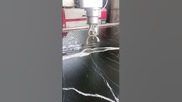 Black Quartz Five-axis cutting of quartz countertops