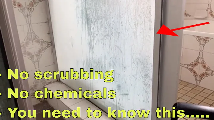 Best cleaning hack ever... clean shower screen in seconds