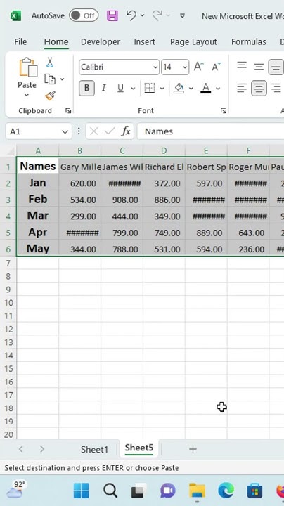 Excel Transpose How to Rearrange Data from Rows to Columns - YouTube