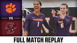 Clemson vs. Boston College Full Match Replay | 2024 ACC Volleyball