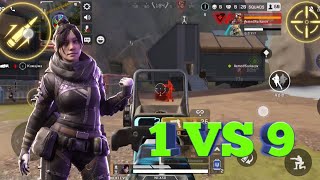 1 Vs 9 Trying Hard Against 3 Squads I Died Though Smooth High Low End Device Gameplay