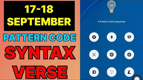 17 September Syntax Verse Daily Vault Pattern Code | Syntax Verse Quiz Answer 17 September |