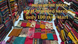 Miss Print Saree Normal 97%Fresh Saree Total Branded Saree Only 100 Rupees Se Start Surat