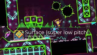 [ARTIFICIAL ASCENT SONG] Dimrain47 - Surface (super low pitch remix) | Geometry Dash songs