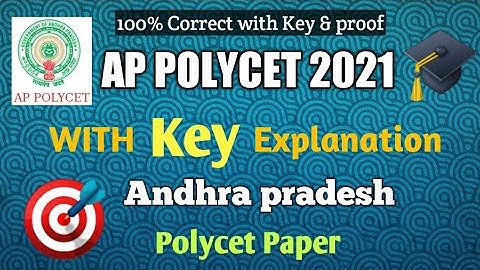 AP POLYCET 2021Complete Paper Key with Explanation|Ap polycet News|𝘙𝘎𝘜𝘒𝘛 𝘐𝘐𝘐𝘛 𝘊𝘌𝘛 𝘌𝘕𝘛𝘙𝘈𝘕𝘊𝘌 𝘌𝘟𝘈𝘔 2021