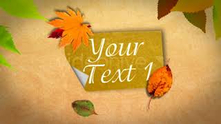 Slideshow Golden Autumn | After Effects template