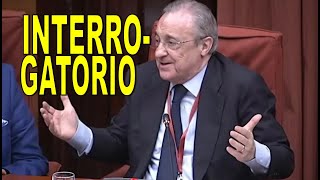 ⚽INTERROGATORIO a FLORENTINO PÉREZ en el Parlament de CATALUÑA sobre el proyecto CASTOR⚽⚽⚽⚽⚽