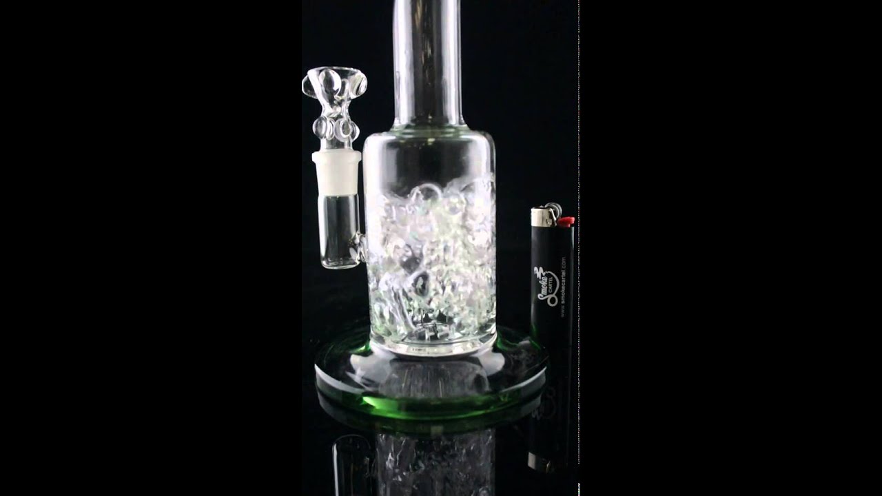 Stemless Inset Showerhead Perc Water Pipe with Bent Neck