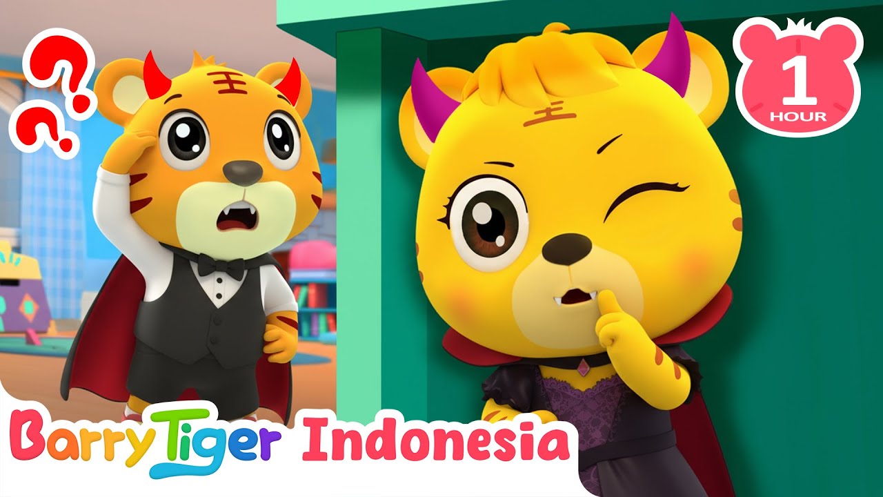 Ayo Bermain Peek A Boo 👻 Lagu Halloween untuk Anak | Lagu Hewan & Lagu Anak | BarryTiger