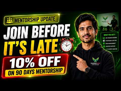 Join Before It's Late ⏰ | 10% OFF On 90 Days Mentorship✅ | #tradingactMentorship Update June Yt