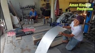 Proses pembuatan knalpot purbalingga, knalpot racing mobil dan motor.