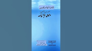 سورة البلد من من ١-٤ ماهر المعيقلي