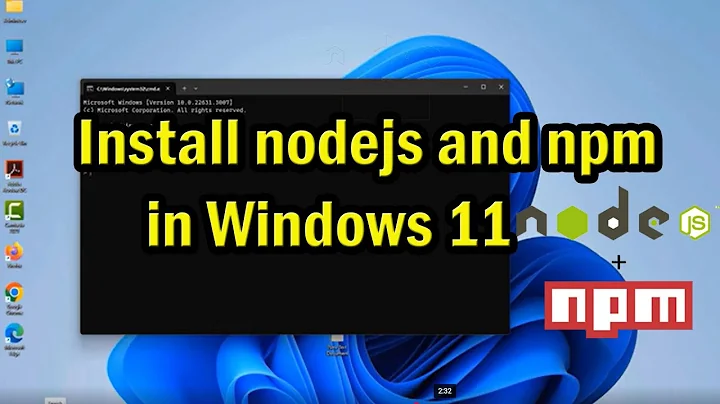 How to install nodejs and npm in windows 11 2025