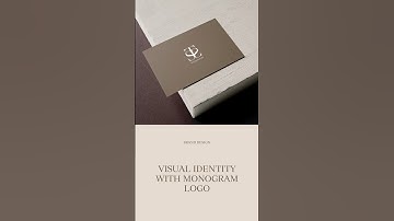 Visual identity with monogram logo for handmade accessories brand. Order at the link in our profile