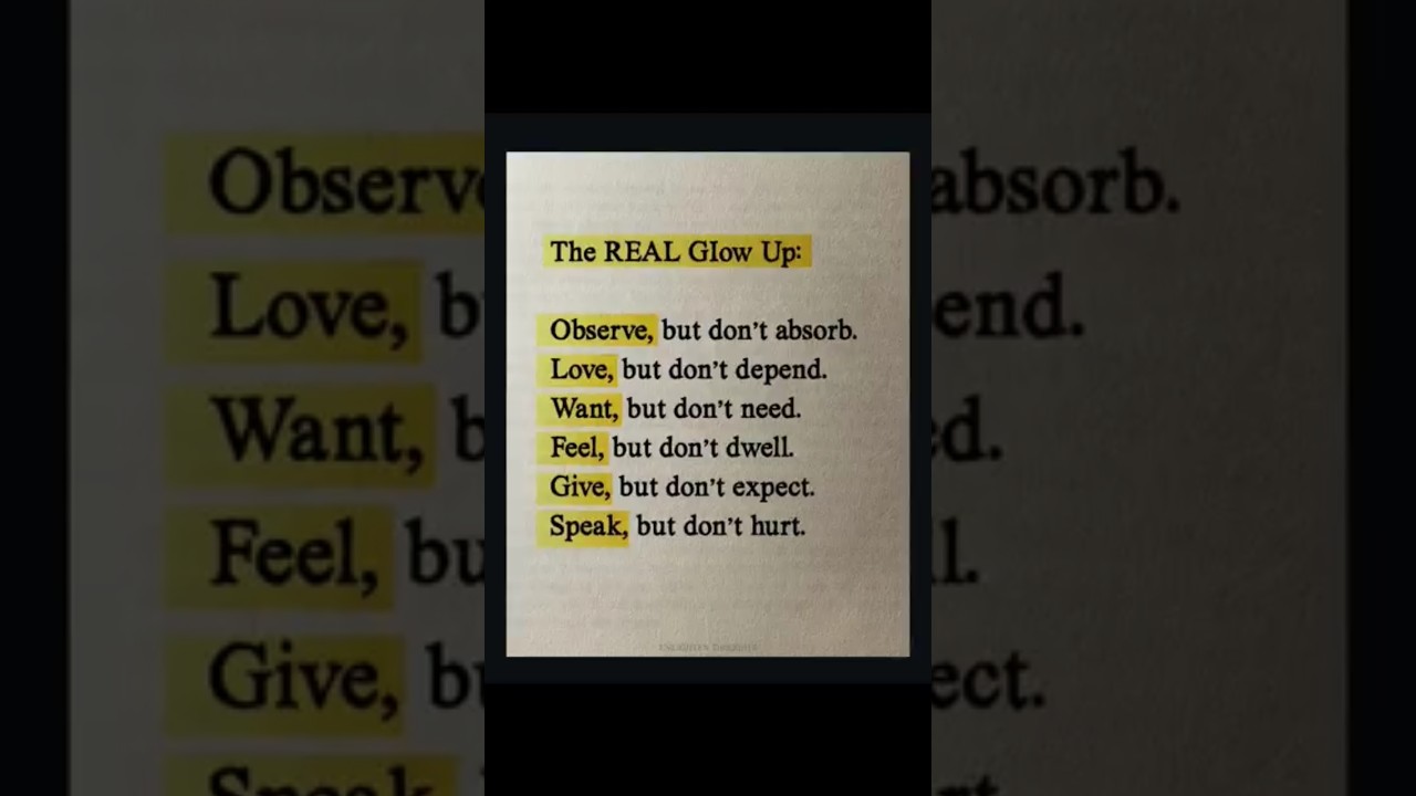 The real glow up 