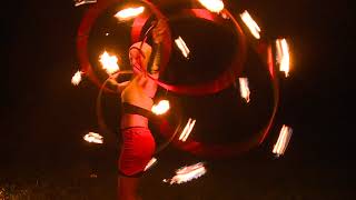 Claudias Feuershow,www.feuerhoop.ch, Hula Hoop Show, fire Eating, Feuerschlucken Feuerfächer