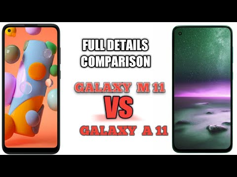 Full details comparison between Galaxy M11 and Galaxy A11