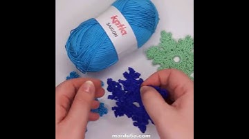 ❄️crochet snowflake pattern + video ❄️#crochet #newyear2025 #Christmas #crocheting #howto #craft